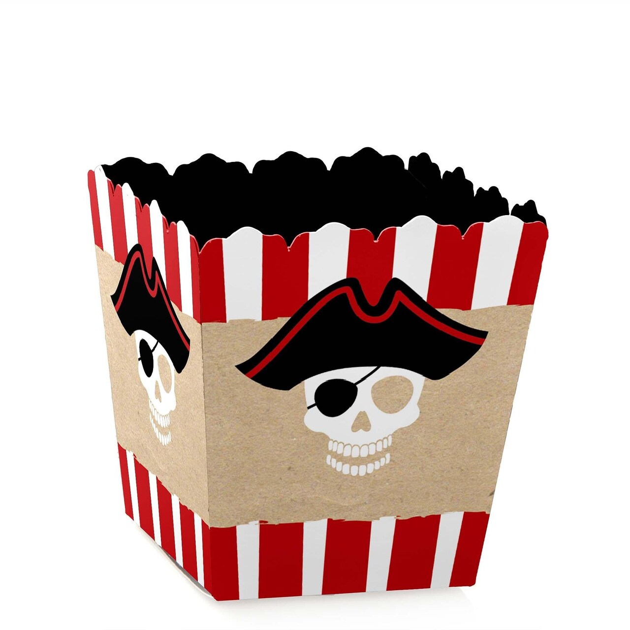 Big Dot of Happiness Beware of Pirates - Party Mini Favor Boxes - Pirate Baby Shower or Birthday Party Treat Candy Boxes - Set of 12